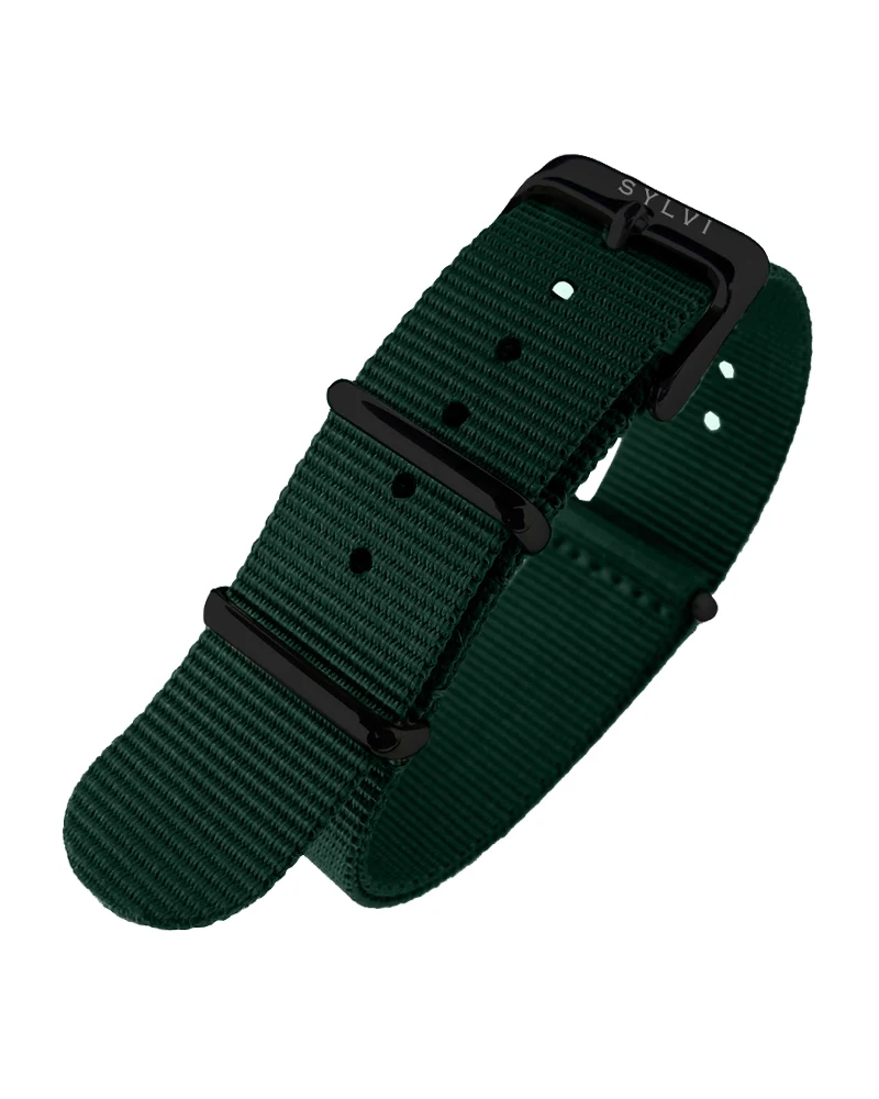 24mm Army Green Nylon Strap - Image 3