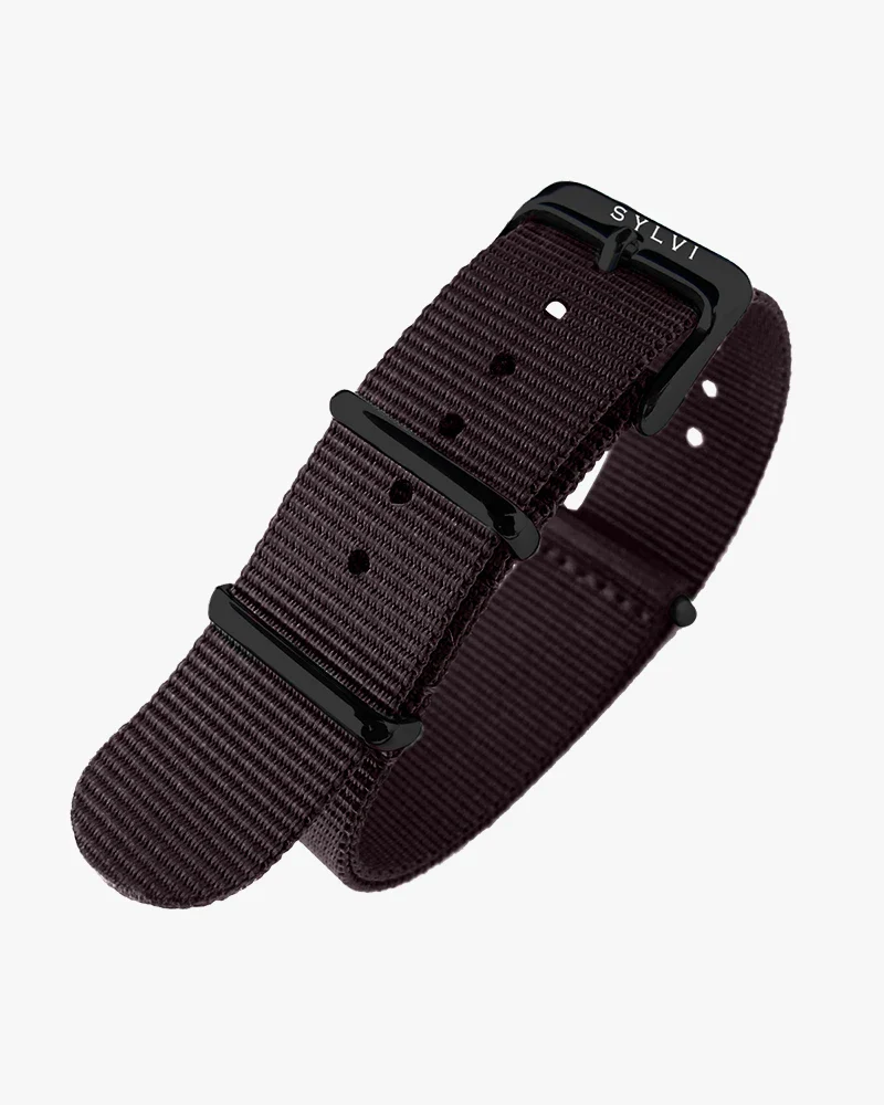 24mm Coffee Nylon Strap - Image 3