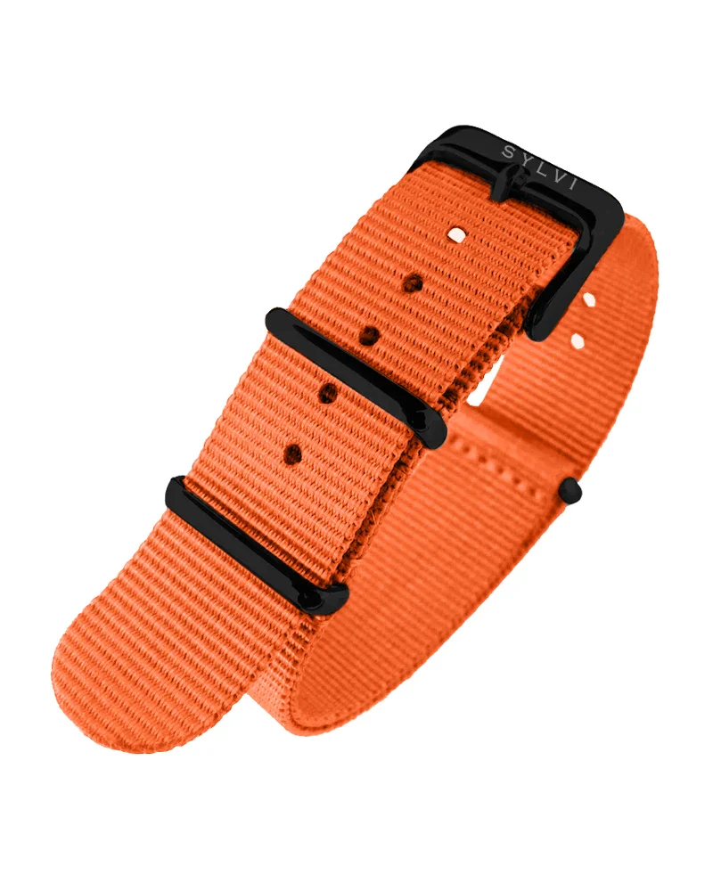 24mm Orange Nylon Strap - Image 3