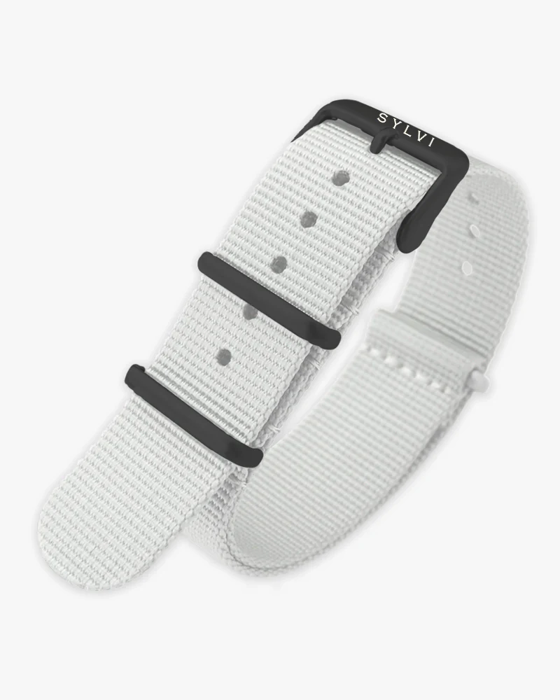 24mm White Nylon Strap - Image 3