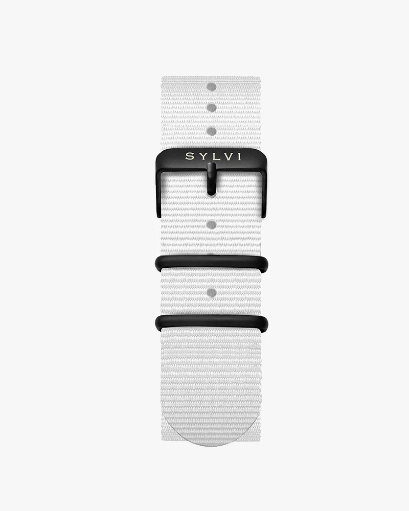 24mm White Nylon Strap - Image 4