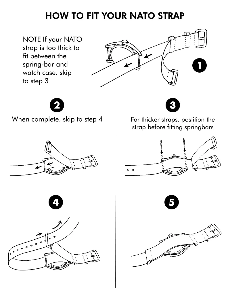 24mm White Nylon Strap - Image 5