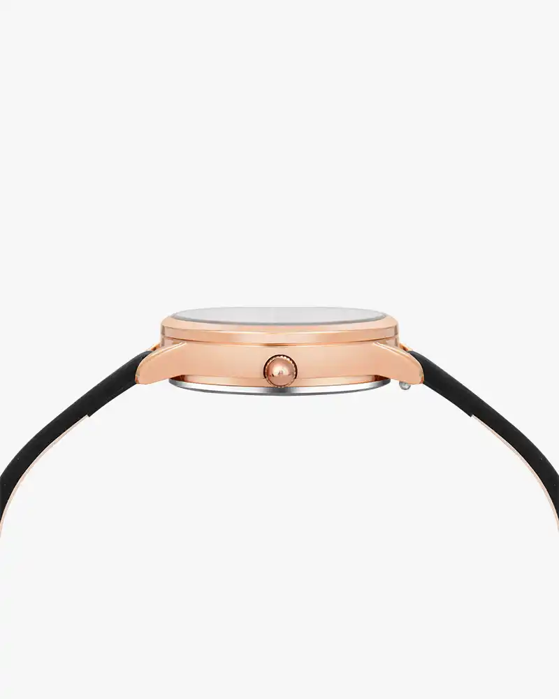 Dazzle White Rose Black Leather - Image 6