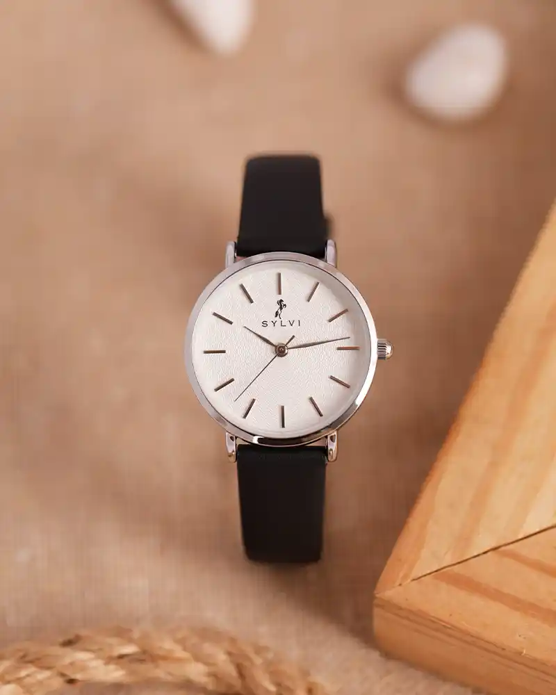 Riva Ivory Silver Black Leather - Image 3