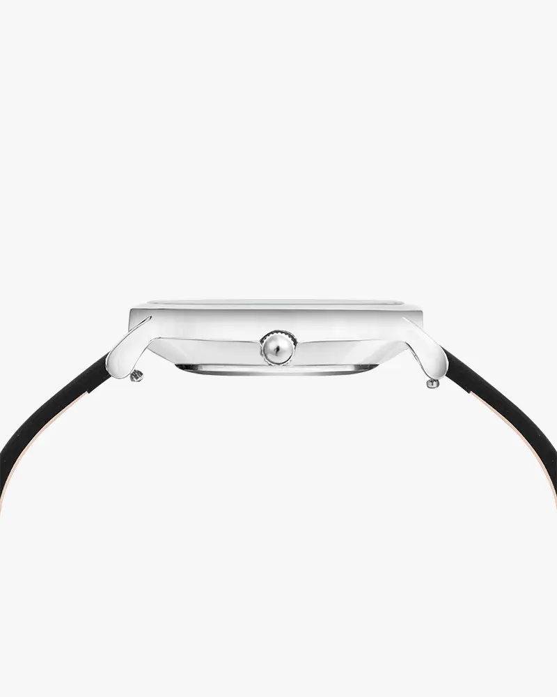 Riva Ivory Silver Black Leather - Image 6