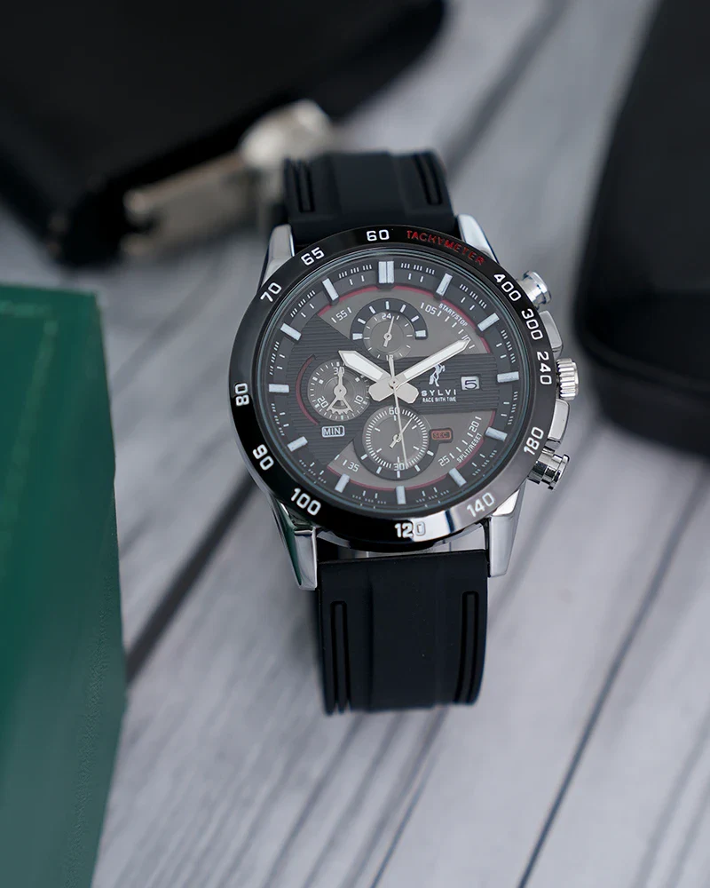 Timegrapher Red Silver Silicone - Image 3