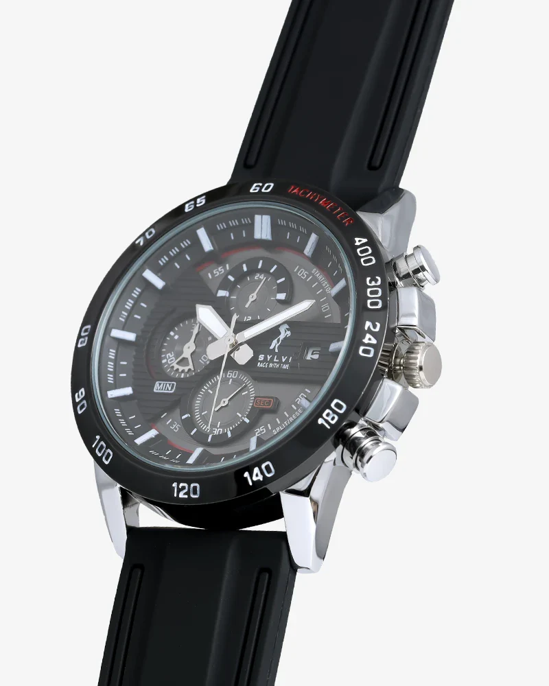 Timegrapher Red Silver Silicone - Image 4