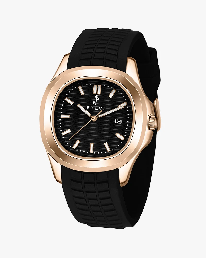 Urbanic Black Rose Gold Silicone - Image 4